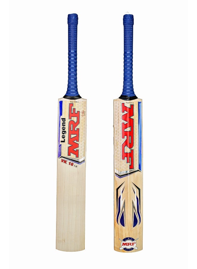 MRF Legend VK 18 1.0 English Willow Cricket Bat - Size 5 - Image 1